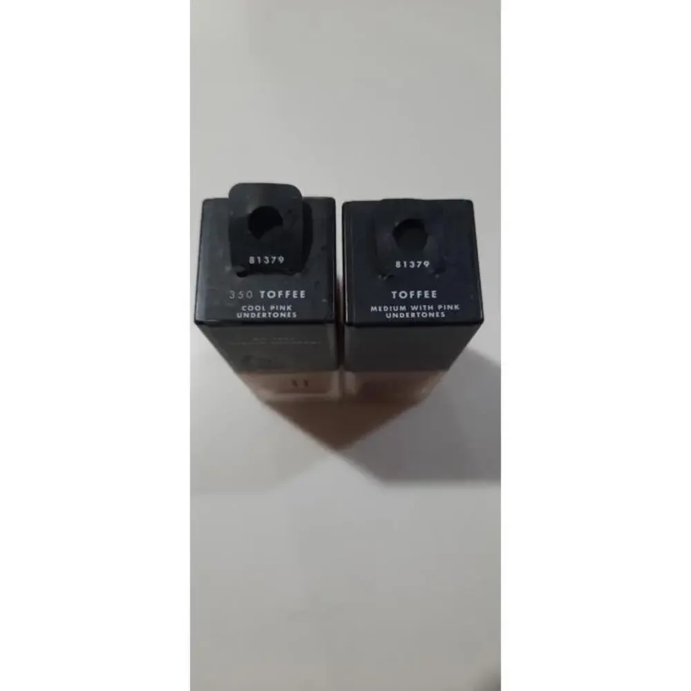 2 Pack ELF Flawless Satin‎ Foundation 350 Toffee 4 Pack True Match Eye Concealer
